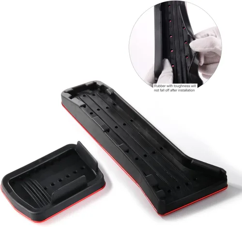 Vista 5 de Compatible con Mazda CX-5 CX-9 3 6 Accesorios Antideslizantes Deportivos para Coche, Cubiertas para Pedales de Freno, Gas y Acelerador - Rojo