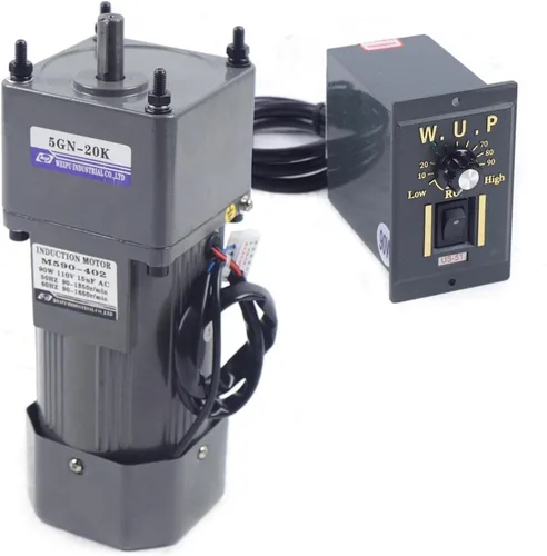 Vista 24 de Motor de engranajes eléctrico 110V 250W 10K Monofásico de alto par motor reductor de engranajes de CA 0-135 RPM Controlador de velocidad variable