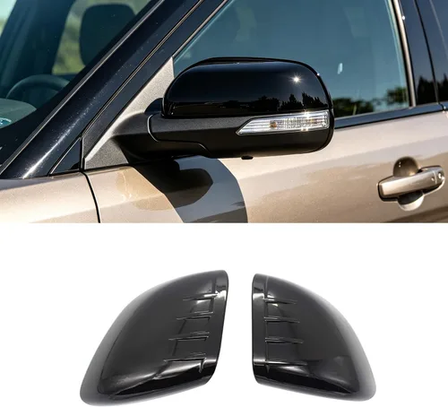 Vista 3 de Cubiertas de espejo superior para Ford Explorer 2011-2015 negro brillante