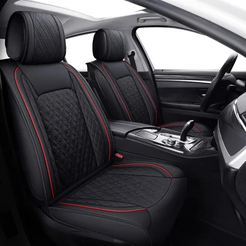 Vista 8 de YIERTAI Fundas universales para asientos delanteros compatibles con Hyundai Tucson Elantra Sonata Nissan Rogue Crosstrek Honda CRV Buick Century