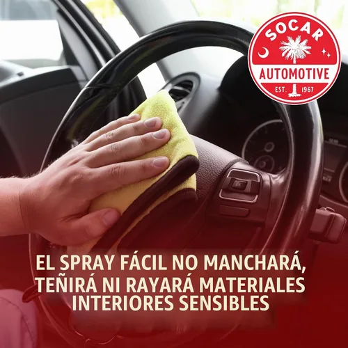 Vista 6 de SOCAR Finishing Touch Protector de Interiores - 16 onzas líquidas, acondicionador de grado profesional para plástico, vinilo y cuero. Restaura