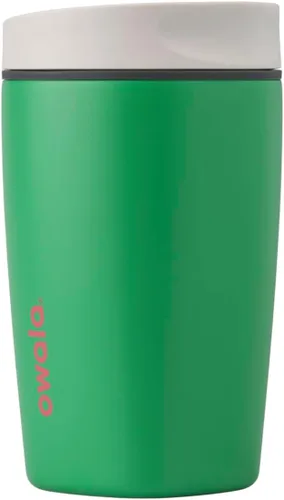 Vista 35 de Owala SmoothSip Slider - Vaso de café aislado de acero inoxidable, reutilizable, taza de café helado, taza de viaje para café caliente, sin BPA, 12