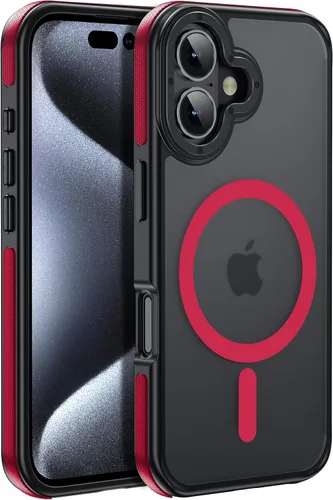 Vista 135 de Funda magnética para iPhone Air con protector de lente de cámara, protección grado militar de 10 pies, compatible con funda MagSafe Slim para iPhone