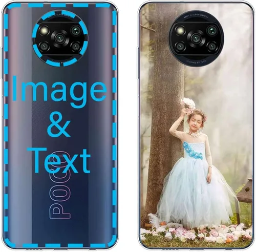 Vista 46 de Funda personalizada compatible con Oppo A1 Pro, fundas de teléfono personalizadas con imagen de foto, imagen de texto, cubierta transparente