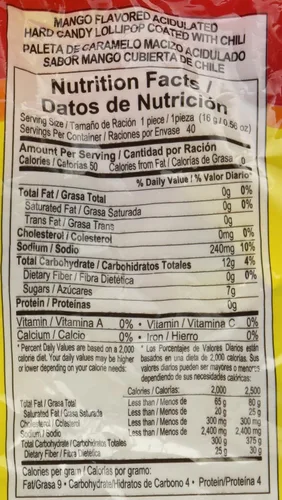 Vista 2 de Vero Mango Con Chile - Paquete de 40 - (22.6 oz.) (1 libra 6.6 oz.)
