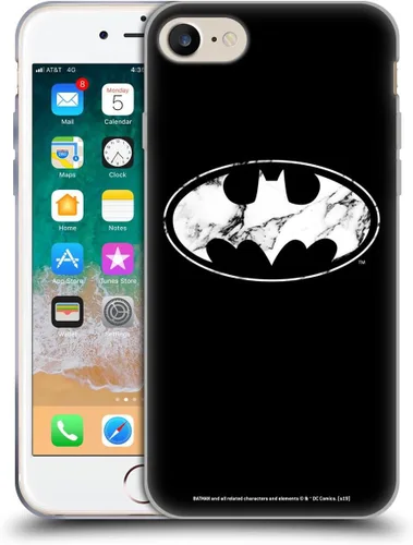 Vista 404 de Head Case Designs Funda de gel con licencia oficial de Batman DC Comics Bat Signal Logos [protección de grado militar] compatible con Apple iPhone 7