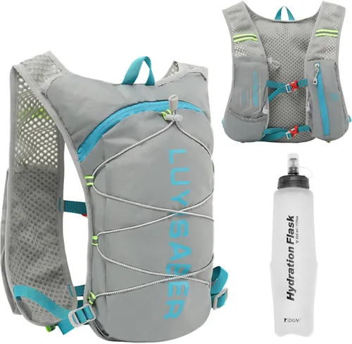 Vista 10 de Azarxis Hiking Hydration Pack 5L Running Backpack Daypack Vest with 2L Water Bladder for Women Men Cycling Biking Trail Race