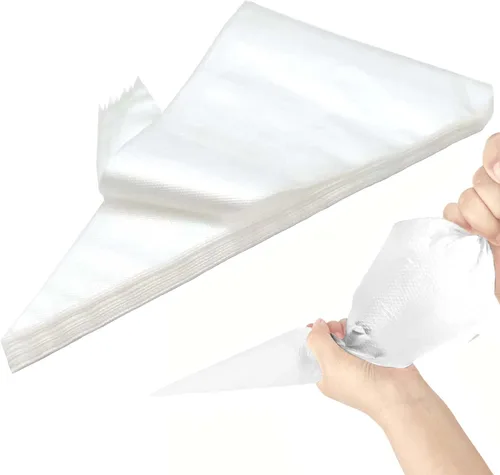 Vista 7 de Bolsas de glaseado de 21 pulgadas, 100 bolsas duraderas antiruptura para glaseado, desechables para bodas, pasteles, fiestas de cumpleaños, postres