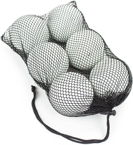 Vista 2 de Crown Sporting Goods Bolas de lacrosse de tamaño reglamentario en bolsa de almacenamiento de malla