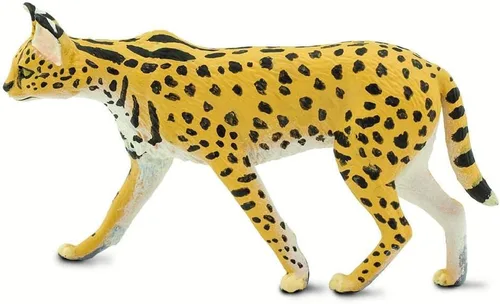 Vista 5 de Safari Ltd. Estatuilla Serval – Figura detallada de plástico de 3.75 pulgadas – Divertido juguete educativo para niños, niñas y niños a partir de 3