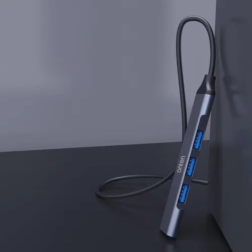 Vista 4 de Concentrador USB, adaptador USB C a USB, USB C a USB A Hub con cable de 1.6 pies, 4 puertos USB-C USB Hub 3.0/2.0, para MacBook Pro, iMac 2021