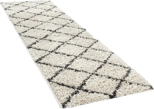 Vista 9 de Paco Home Alfombra bohemia en antracita con patrón de diamante moderno, diseño escandinavo, tamaño: 2 x 3 pies 3 pulgadas
