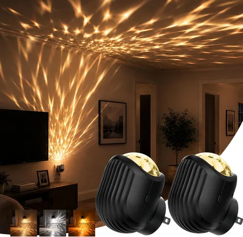 Vista 23 de L LOHAS LED - Luz nocturna LED, paquete de 2 luces nocturnas LED modernas enchufables en la pared con sensor de atardecer a amanecer, 0-100LM