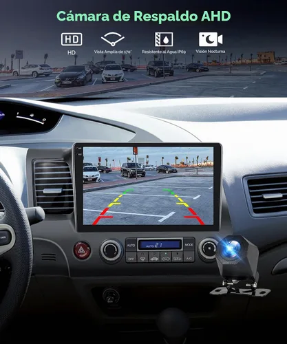 Vista 6 de 4G+128G Android 15 Radio de coche para Honda Civic 2006 2007 2008 2009 2010