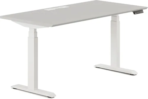 Vista 7 de Branch Escritorio de pie de 48 pulgadas, el mejor escritorio de oficina para productividad y salud, motores duales, elevación de tres etapas, cuatro