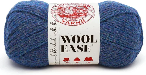 Vista 39 de Lion Brand Yarn, Wool-Ease - Ovillo de punto y ganchillo color rosa, 1