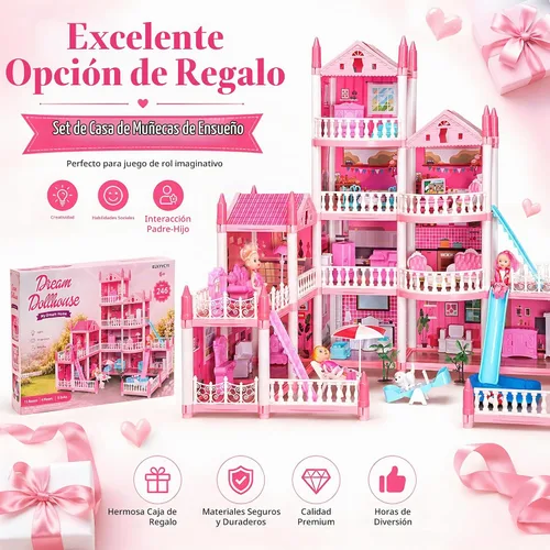 Vista 7 de Casa de muñecas para niñas