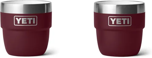 Vista 16 de YETI Rambler - Vaso apilable de 4 onzas, acero inoxidable, taza de café/espresso aislada al vacío, 2 unidades Blanco