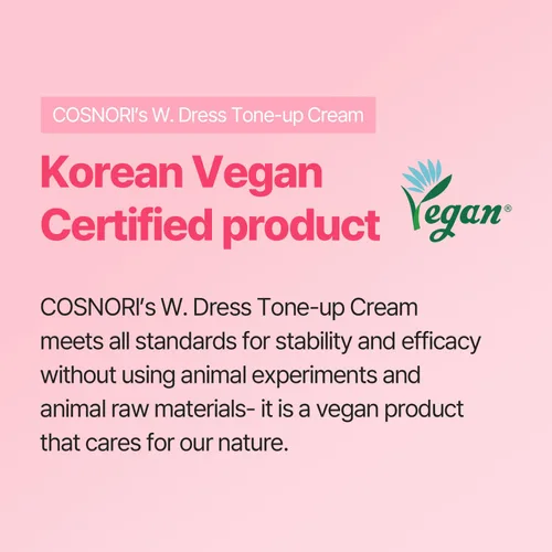 Vista 3 de COSNORI W. Crema para Tono de Vestido - Equilibrador Rápido del Tono de la Piel – Unifica la Complejión - Sin Maquillaje, Aspecto Natural