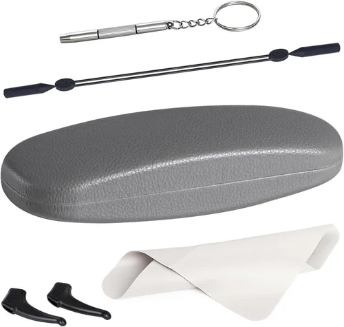 Vista 45 de RayLove Fundas rígidas unisex para gafas, estuche protector para gafas