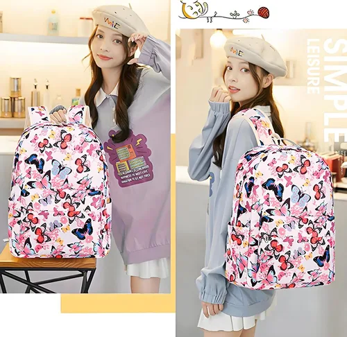 Vista 9 de Joyfulife Mochilas para niñas, mochilas para niños, mochilas para adolescentes, mochila para estudiantes escolares con lonchera, bolsas para lápices