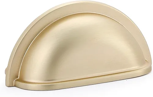 Vista 10 de HARPOON Paquete de 10 tiradores para cajones de tazas de latón antiguo, tiradores de gabinete de cocina de 3 pulgadas y 2.992 in
