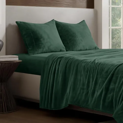 Vista 13 de Bare Home Juego de sábanas de microfelpa de forro polar, tamaño individual, terciopelo ultrasuave, acogedor y cálido, comodidad de felpa para todas