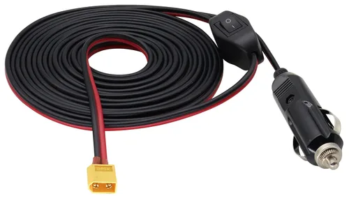 Vista 9 de Paquete de 2 cables 16AWG XT60 a encendedor de cigarrillos, enchufe macho de 12 V a XT60 hembra, cable de extensión compatible con cable de carga