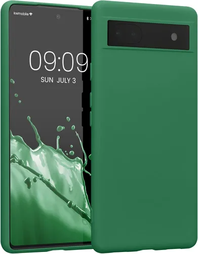 Vista 8 de kwmobile Funda compatible con Google Pixel 6a - Funda protectora delgada de silicona TPU - Arctic Night