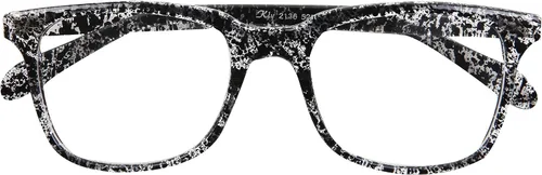 Vista 6 de Gafas de lectura con marco negro para hombres y mujeres, lentes de lectura de moda