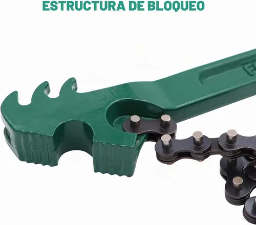 Vista 2 de Llave de cadena de trinquete ajustable de alta resistencia de 12 pulgadas, filtro de aceite ajustable, estilo de cadena, herramienta de extracción