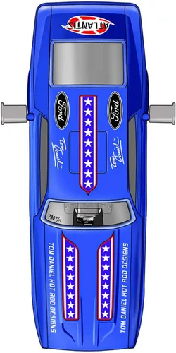Vista 4 de Atlantis Kit de modelo de plástico - Snap Tom Daniel Fake Out Funny Car
