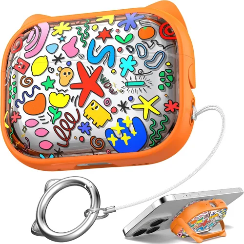 Vista 64 de Funda para Estuche de Airpods Pro de 2ª/1ª Generación, Compatible con Estuche de Airpods Pro de 2ª Gen Puerto de Carga USB C, Funda Suave