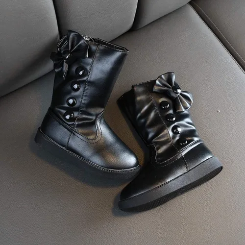 Vista 3 de Jchen Botas de invierno impermeables para niñas de 1 a 11 años (niños pequeñosniños grandes)