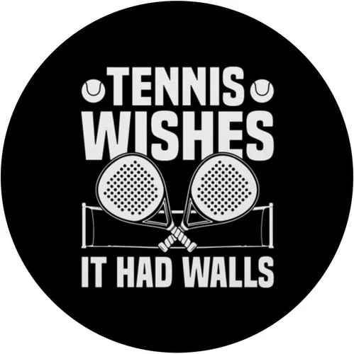 Vista 3 de Tennis Wishes It Had Walls Pádel Pádel PopSockets Adhesivo PopGrip