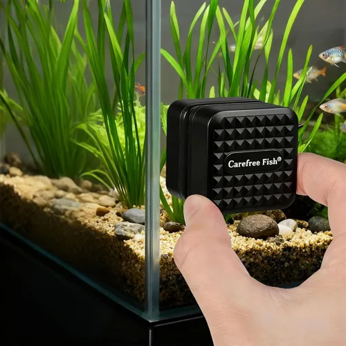 Vista 7 de Carefree Fish Acuario Super Fuerte Mini Limpiador Magnético para Peces de Vidrio Pequeño Cepillo de Algas No Flotante