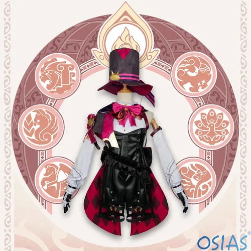 Vista 4 de OSIAS Lyney Disfraz de Cosplay (S)