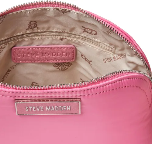 Vista 8 de Steve Madden Daren - Bolso cruzado de nailon con cúpula, color rosa claro, Rosa claro