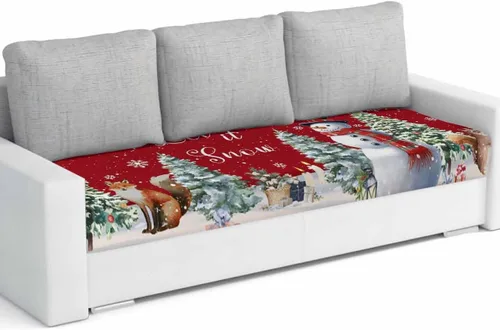 Vista 20 de Fundas de cojín para sofá de Navidad, funda elástica para sofá con parte inferior elástica, fundas de sofá con diseño de muñeco de nieve