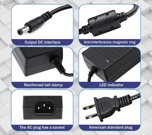 Vista 2 de Adaptador de fuente de alimentación de 12 V 10 A 120 W Interruptor de transformador AC 110V/240V a DC 12V 10A Convertidor de conmutación Controlador