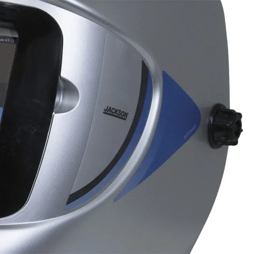 Vista 4 de Jackson Safety WH40 - Casco con filtro de oscurecimiento automático variable con energía solar, sombra 9-13, gris, tamaño universal (caja de 4)