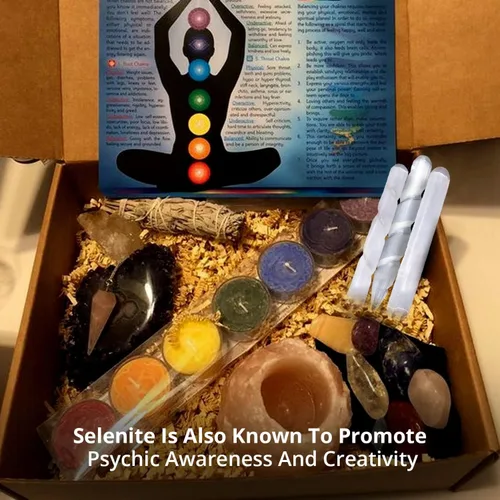 Vista 9 de WBM - Varita de cristal de selenita, 4 pulgadas, cristales y piedras curativas, 2 espirales y 1 varita de masaje, brujería, Reiki, potente