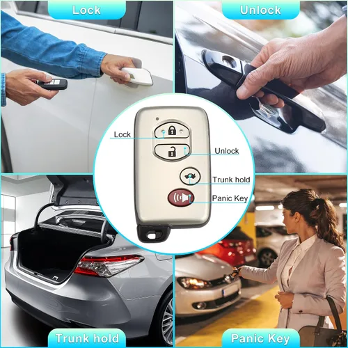 Vista 3 de X AUTOHAUX Reemplazo de llave remoto de entrada sin llave para automóvil HYQ14AAB 89904-06041 314.3Mhz para Toyota Camry 07-09 para Toyota Avalon