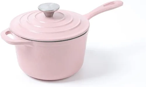 Vista 11 de HAWOK Mini cacerola de hierro fundido de 1 cuarto de galón, 5.5 pulgadas con tapa, pre-sazonada