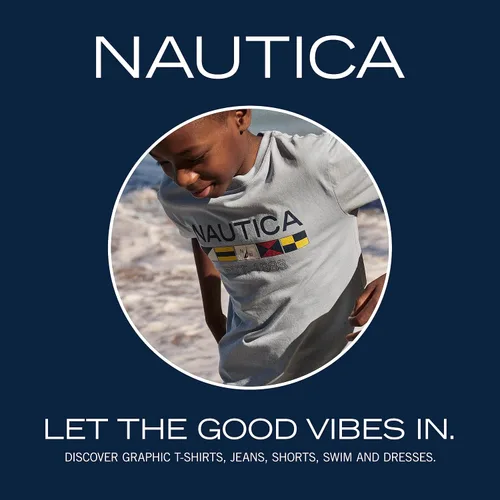 Vista 3 de Nautica Boys' Short Sleeve Fashion Polo