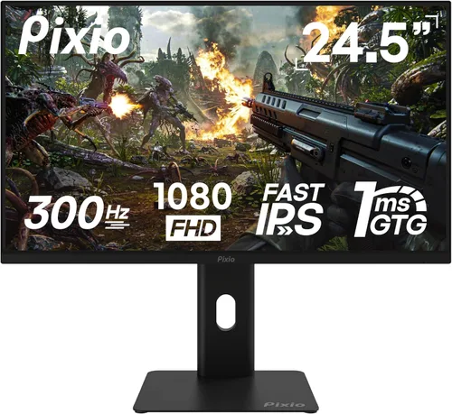 Vista 10 de Pixio PX248 Prime V2 Negro 24 pulgadas 180Hz Frecuencia de Actualización FHD 1080p Resolución Panel Fast-IPS 1ms GTG Tiempo de Respuesta