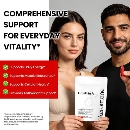 Vista 6 de Urolithin A Supplement, 2000mg 6 in 1 Vital Longevity Blend - 120 Softgels