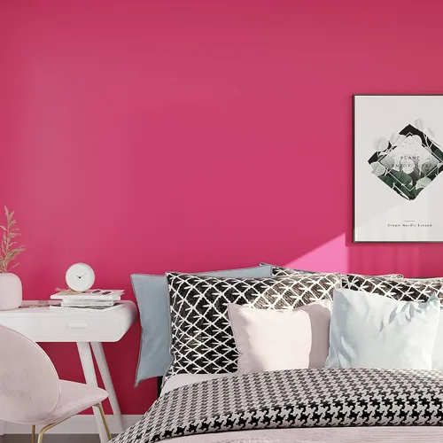 Vista 3 de VEELIKE Papel tapiz rosa magenta para pegar y despegar, papel de contacto rosa para escritorio, armarios, cajones, paredes, 15.7 x 118 pulgadas