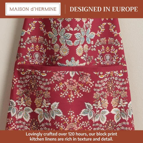 Vista 666 de Maison d' Hermine Delantales para mujer con bolsillo, 100% algodón (27.50 x 31.50 pulgadas)