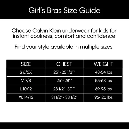 Vista 7 de Calvin Klein Sujetador híbrido sin costuras grande para niña